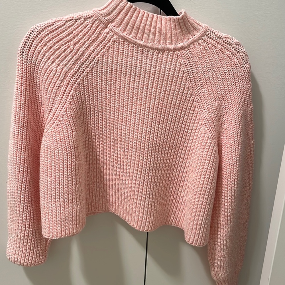 Club Monaco Ribbed A-line mock neck sweater brand new size XS